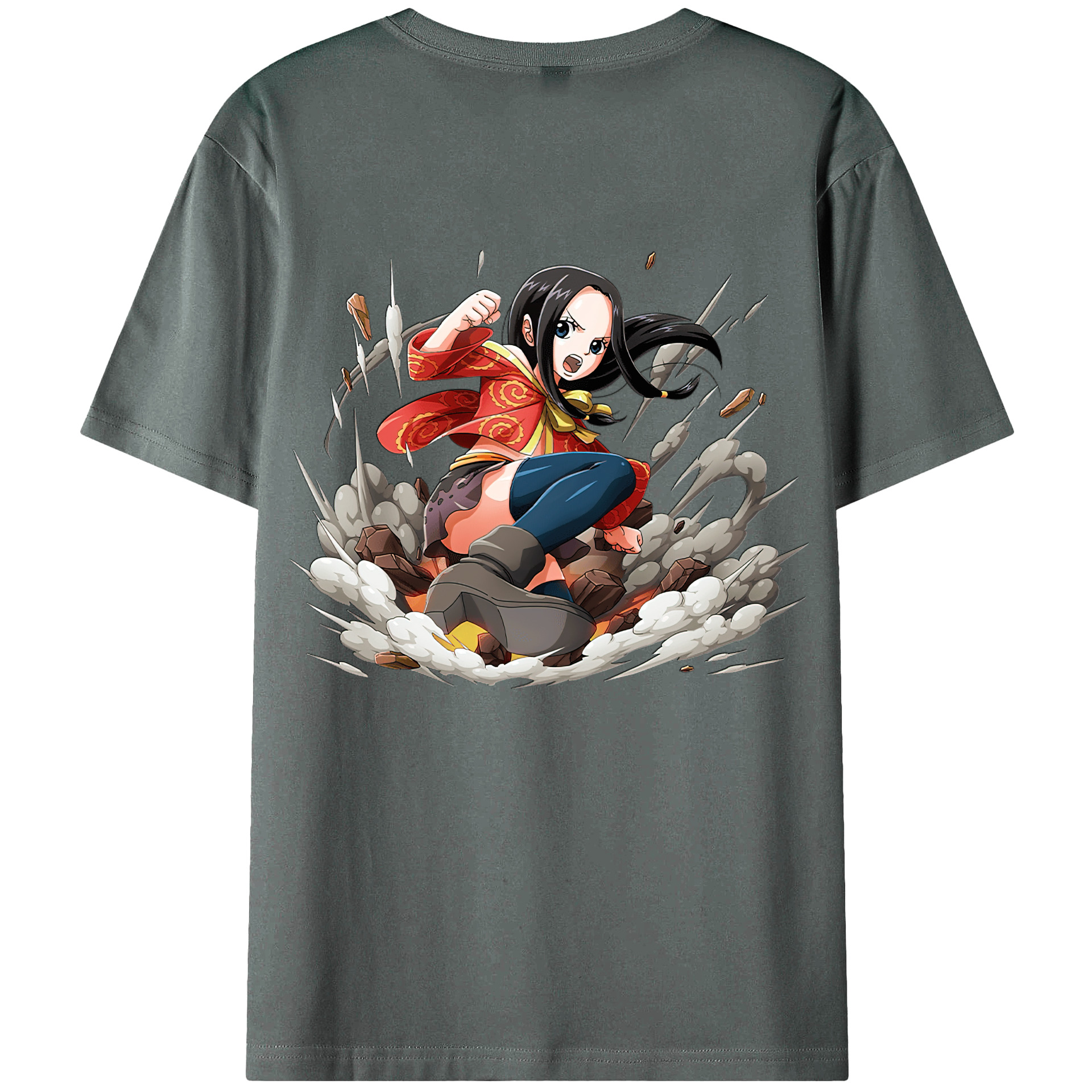ワンピース ボア・ハンコック ONE PIECE Boa·Hancock 綿100％半袖Tシャツ（背面プリント）